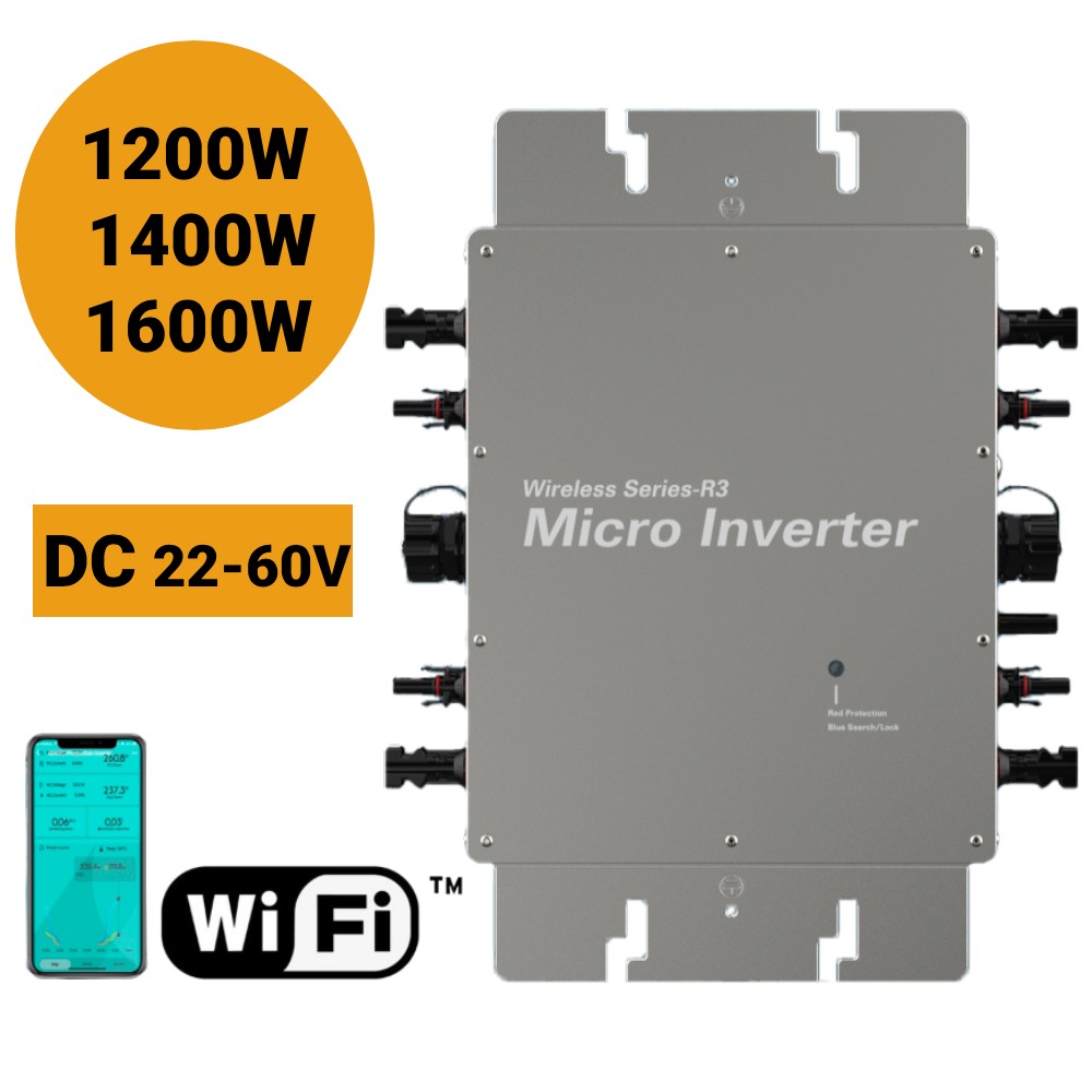 Micro Inverter 1400W Solar Grid Tie - Grid Tie Watt Solar Micro Inverter